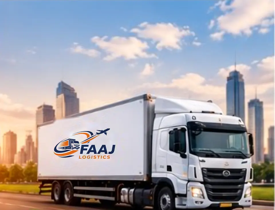 A FAAJ Logistics delivery truck